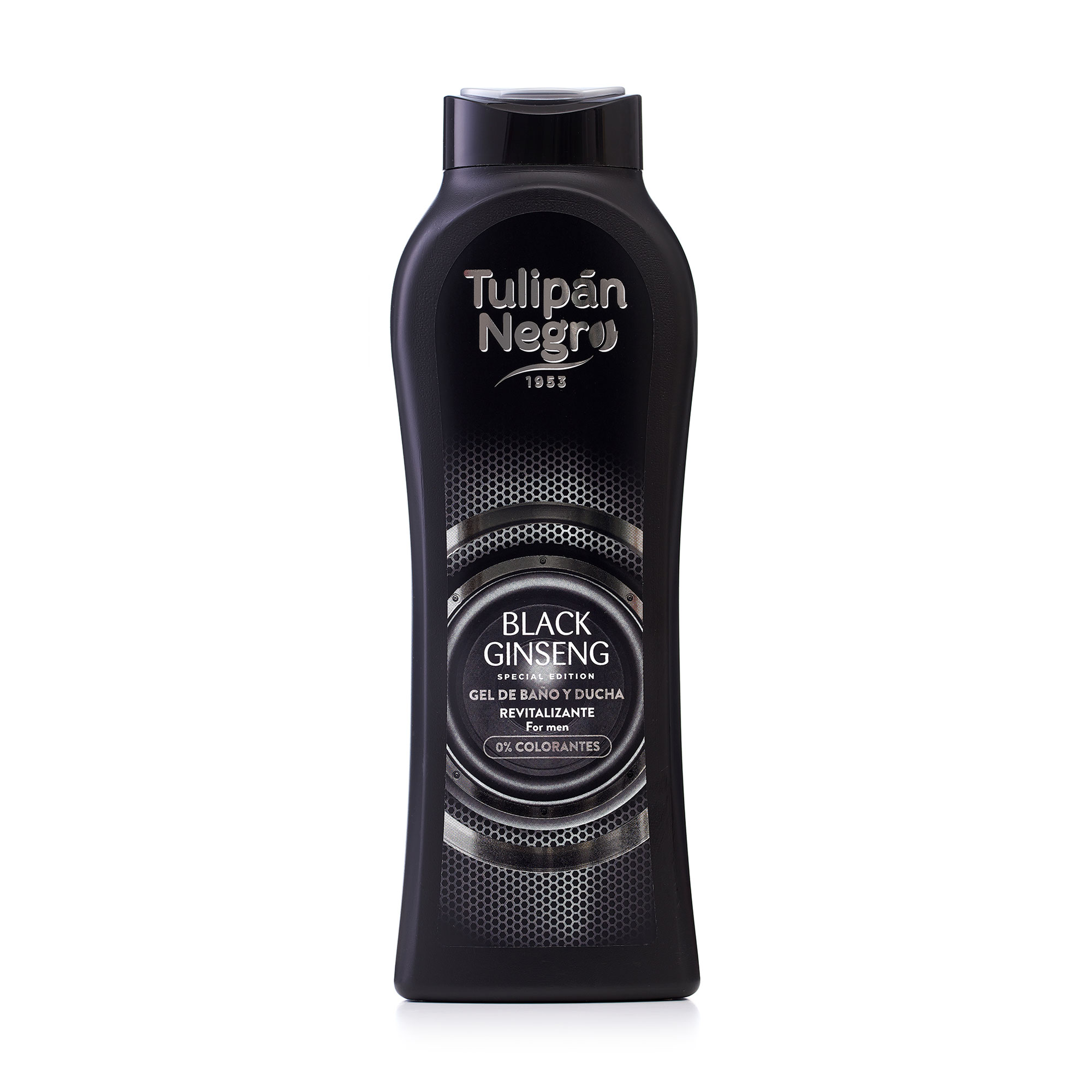 Чоловічий гель для душу Tulipan Negro Bath And Shower Gel Чорний женьшень, 650 мл