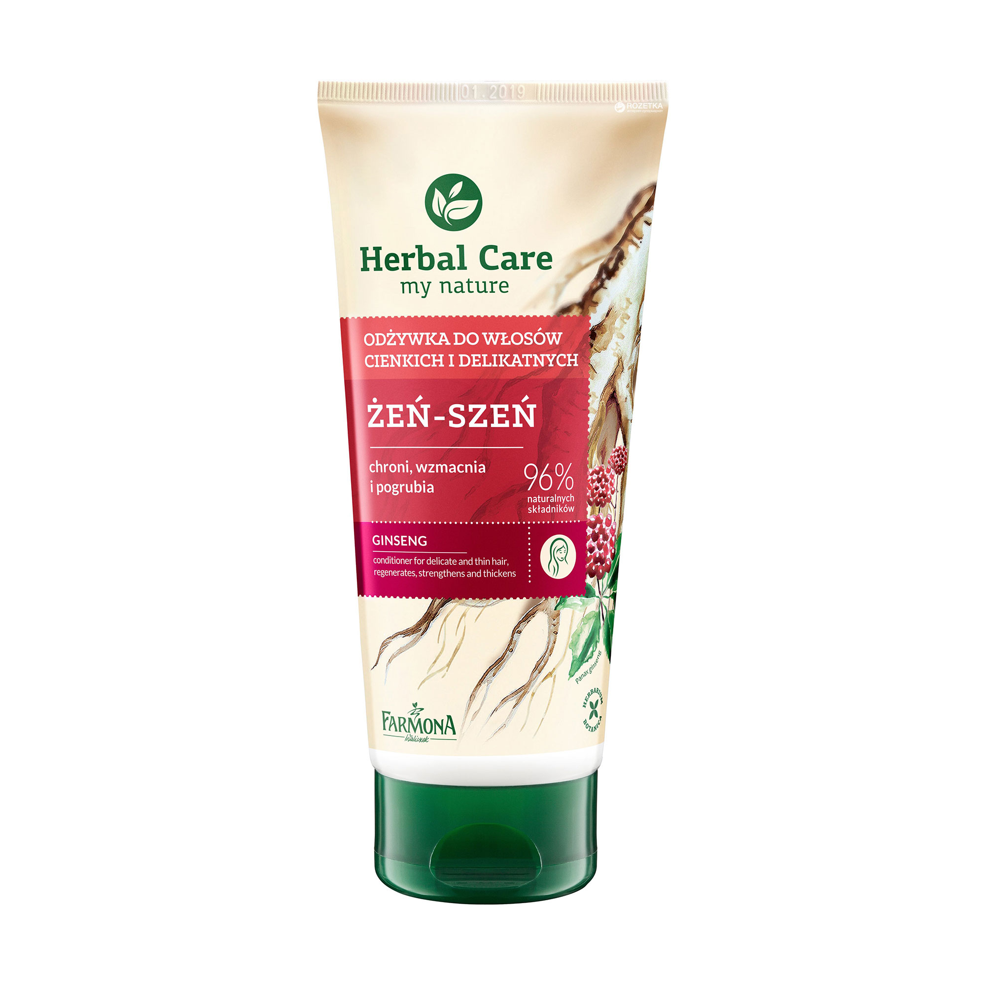 Кондиціонер Farmona Herbal Care Conditioner Женьшень, для тьмяного та тонкого волосся, 200 мл